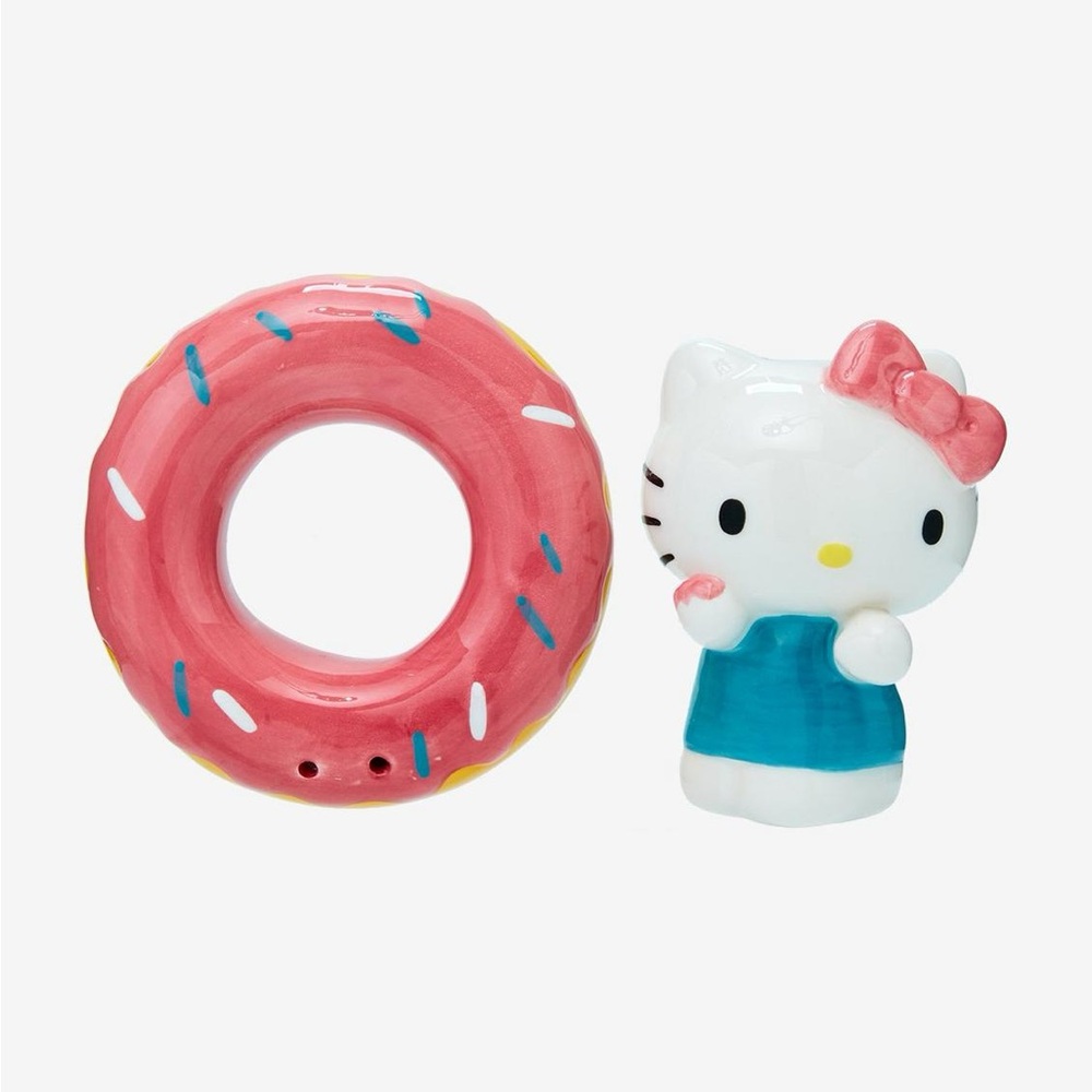 Hello Kitty Pink Dout salt and pepper with Blue Dress Bin#12